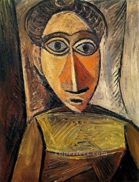 Bust of a woman 3 1907 Pablo Picasso Oil Paintings